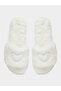 Solid Plush Heart Detail Slippers - 5