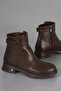 Bln Sy302 Buckle Detail Low Heel Short Boots - 2