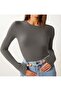 Modal Fabric Long Sleeve Flip-Flop Detail Badi̇ Body - 2
