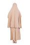 Two Piece Prayer Dress – Long Cotton Hijab Clothing Abaya & Headscarf Set - 6