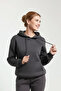 Women's Kangaroo Pocket Hooded 3-Thread Puff Soft (Fleece Inside) Sweatshirt - Oversize Original Mold - 2