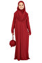Girls' Prayer Dress – Soft Viscose Clothing Abaya & Hijab + Bag Set