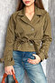 Women's Short Belted Trench Coat 5970 - 2