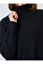Black Knit Turtle Neck Sweater and Skirt Co-ords - 3