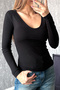 Women's V-Neck Long Sleeve Blouse 22132 - 7
