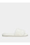 Solid Plush Heart Detail Slippers