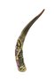 Vintage Hand-Painted Decorative Horn – Signed Collectible Accent - 2