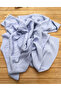 Knitwear Single Layer Baby Blanket Baby Blue 80×100 Cm-Chain Patterned