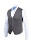 Men's Buttoned Sports / Regular Knitwear Sleeveless Dark Gray Vest - 4241Ls - 2