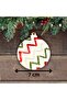 7-Piece Mdf Christmas Tree Ornament Set – Decorative Round New Year Ornaments 9 cm - 2