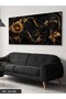 Gold and Black Rose One Piece Canvas - Canvas Painting