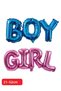 Boy and Girl Foil Balloon Boy and Girl Baby Shower Party Gender Reveal Supplies Balloon