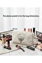 حقيبة مكياج طبيعية كبيرة، حقيبة تنظيم، منظم، حقيبة حمل لمستحضرات التجميل، - 4