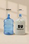 غطاء زجاجة مطبوع عليه Water is Life - 3
