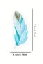 40Pcs Transparent Green Feather Sticker Bullet Journal Scrapbook Laptop Agenda Planner - 4