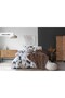 Misty Double Blanket Duvet Cover Set Andora Brown