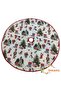 Cream Pine Tree and Figured Christmas Foot Rug, Christmas Tree Skirt, Pine Tree Skirt Washable - 2