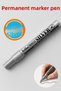 Marking Pen Marker Permanent Marker Marker Pen Metal Plastic Glass Wood Surface Silver Color