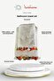 Cotton Flora Lattice Embroidered Tasseled 2-Piece 50X90 Hand and Face Towel Set
