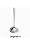 3-Piece Stainless Steel Serving Set – Sauce Ladle, Colander and Spoon (21 cm) – 304 Quality Thick Steel - 3