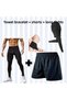 Towel Wristband Football Shorts Sports Shorts Training Shorts Long Thermal Athlete Leggings Soccer Leggings Shorts - 2