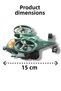 Dual Rotor Helicopter Toy – 360 °   Rotation and Moving Drive Green - 2