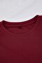 Wardrobe Essentials Bordo Fitted/Vücuda Oturan Fitilli Esnek Örme Alt-Üst Takım TBBAW26CP00010 - 4