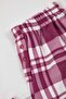 Beyaz-Bordo Fermuarlı Yumuşak Waffle Örme Pijama Takımı THMAW26PT00186 - 6