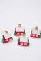 4-Piece House-Shaped Christmas Tree Ornament Tphaw26Ys00012 - 3