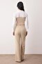 Beige Shirt Detailed Buttoned Woven Bottom - Top Set Twoaw26Au00144 - 4