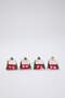 4-Piece House-Shaped Christmas Tree Ornament Tphaw26Ys00012 - 4