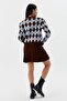 Blue knit skirt set - 5