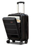 Front Open Hard shell ABS Carry-On Luggage, Lightweight, Laptop Compartment, Removable Wheels