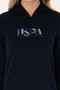 Women's Navy Blue Hooded Basic Sweatshirt 50307711-Vr033 - 6