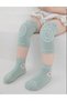 Green Baby Socks and Protective Knee Pad Set - Non-Slip Socks - Knee Protector