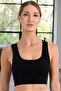 Women's Black Sports Leggings and Bralette Top and Bottom Set - 5
