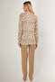 İnclined Brown Women's Long Sleeve Pajama Set - 5