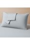 100% Cotton Satin Pillowcase Set of 2 – Gray Striped (50X70 cm) - 2