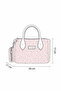 Women's Plush Shoulder Bag Medium Size Zippered Clutch Bag with Wallet - 2