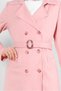 KRUVAZE COLLAR BELTED BUTTONED TRENCH COAT 10758 - 4