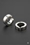 Unisex Stainless Steel Earrings Magnetic Design with Clamps for Non-Perforated Ears 2 Pieces Silver - 2