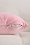 Malcolm Velvet Plain Simple Decorative Throw Pillow Cover with Size Options Powder Pink - 2