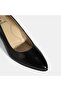 Women's Black Desacomfort Heeled Leather Shoes - 6