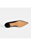 Women's Black Crocodile Printed Heeled Shoes - 4