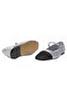 Women's Silver Shiny Stone Detailed Mary Jane Ballerinas - 5