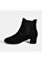 Women's Black Desacomfort Elastic Suede Chelsea Boots - 3