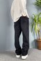 Taşlanmış Baggy Fit Jean - Denim Pants Black-Navy Blue - 3