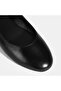 Women's Black Leather Mary Jane Ballerinas - 6