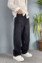 Taşlanmış Baggy Fit Jean - Denim Pants Black-Navy Blue - 2