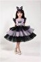 Kuromi Crown Accessory Printed Girl's Dress 3/4 Years